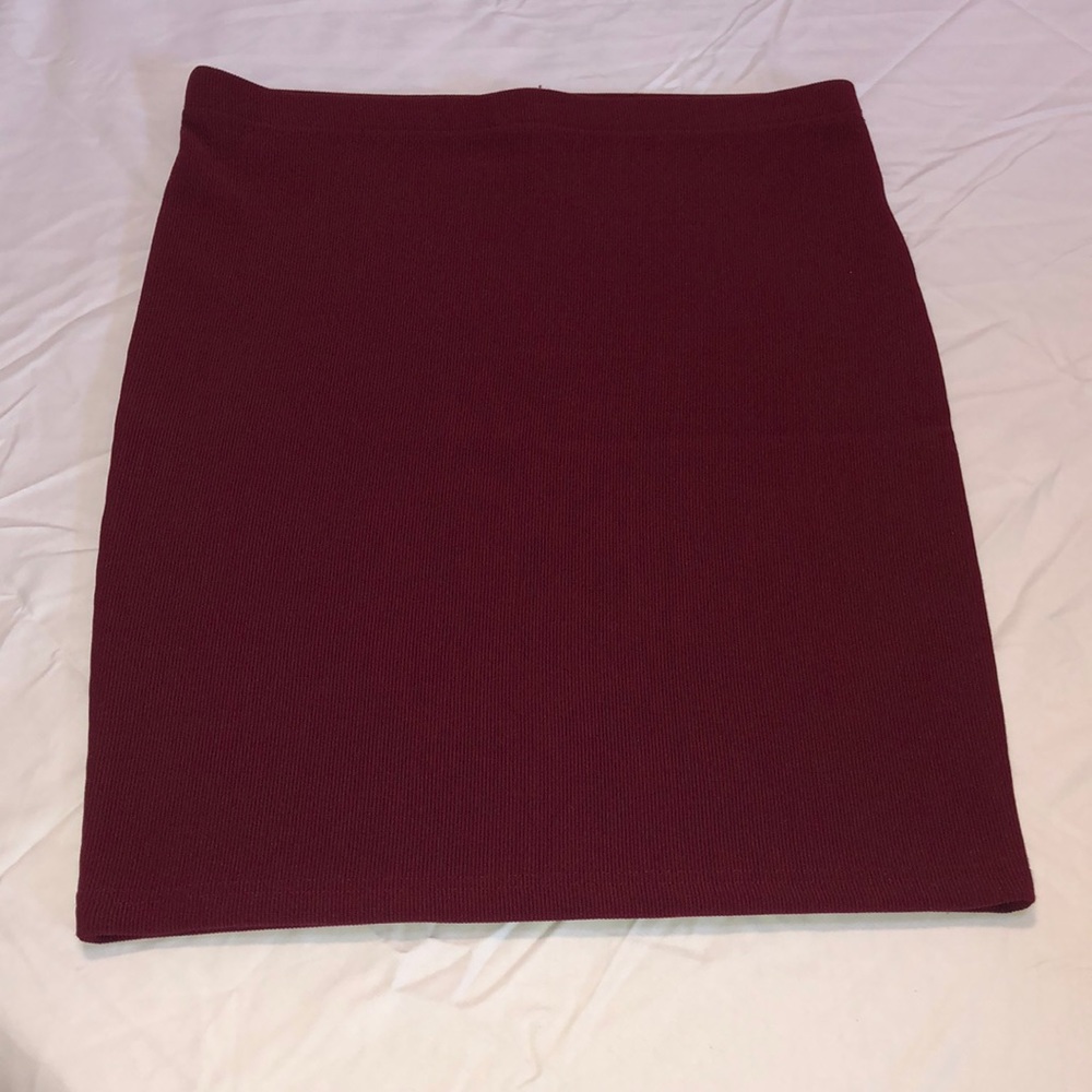 Wine mini skirt